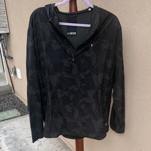 Linksoul Charcoal Camo Half-Zip Hoodie